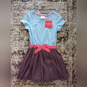 NWT 5T Hanna Andersson short sleeve bow waist dress